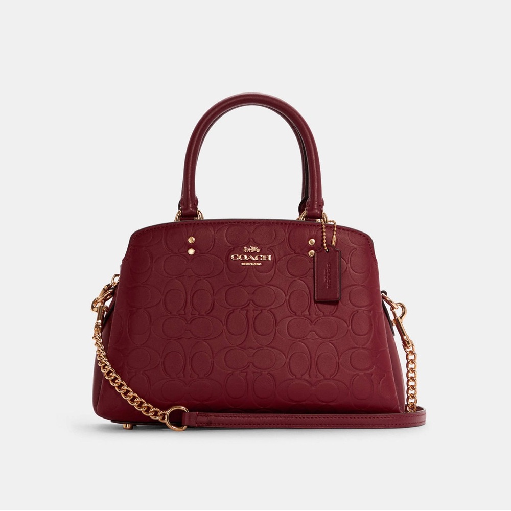 Coach Mini Lillie Carryall In
Signature Leather